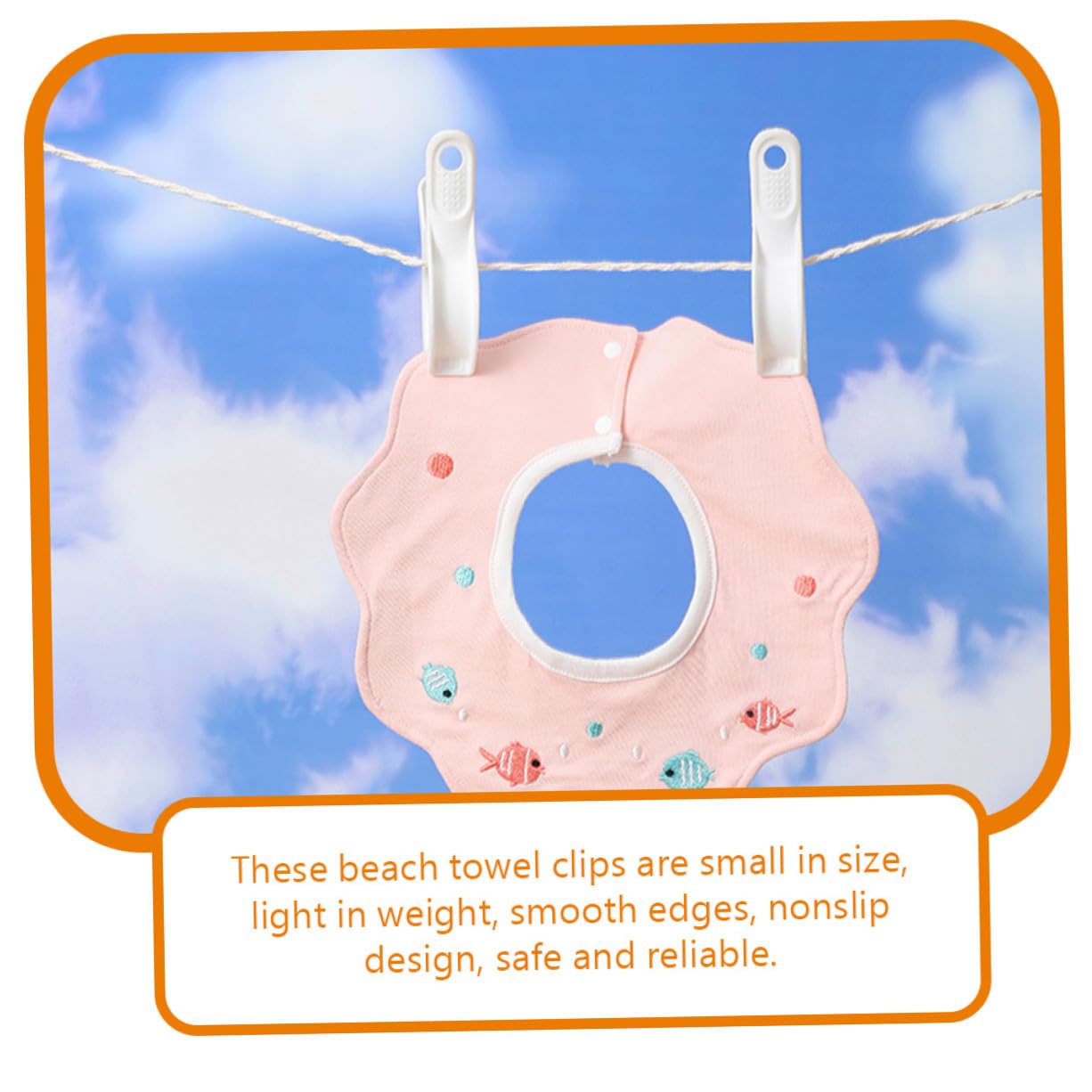 NUOBESTY 24pezzi Mollette Antivento in Plastica Pp Spesso Mollette per Teli da Spiaggia per Trapunte e Asciugamani Forte Forza di Serraggio e Design Antiscivolo