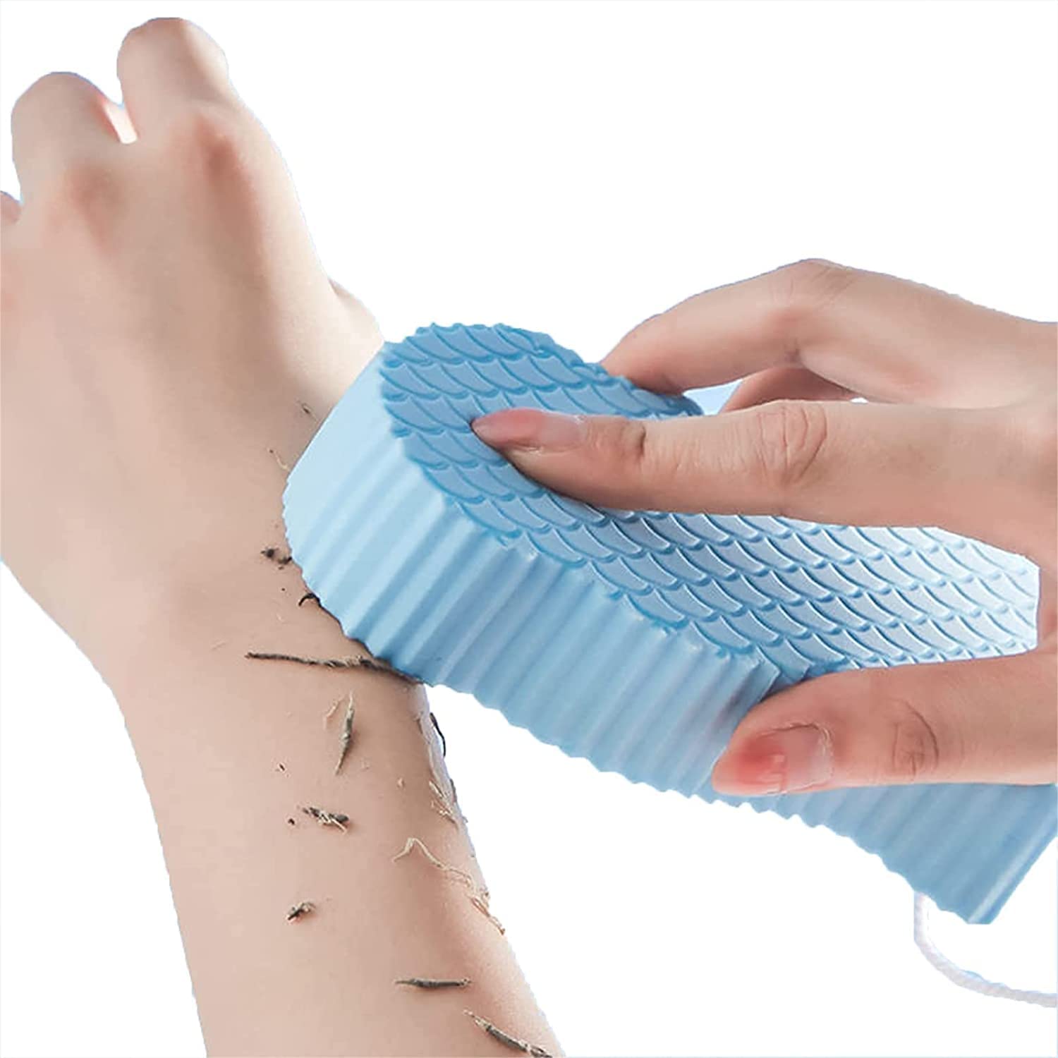 Esponja de baño ultra suave para ducha corporal, esponja de baño exfoliante, exfoliante de spa, exfoliante de piel muerta que elimina reutilizable, esponja de baño para adultos, niños y mujeres