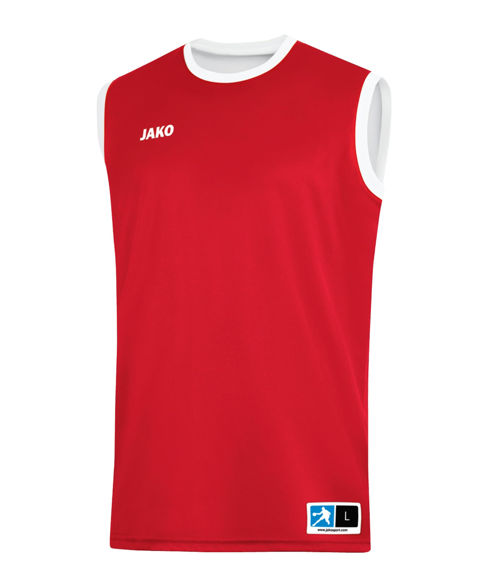 JAKO Men's Change 2.0 Reversible Jersey, red/White, XXL