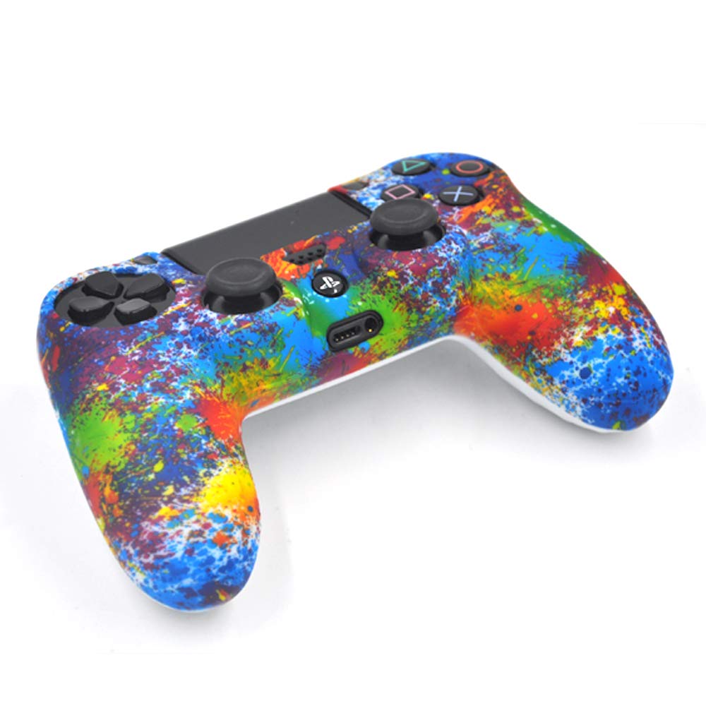 Anti-Rutsch-Silikon-Controller-Abdeckung für PS4/Slim/Pro Controller Farbe Graffiti