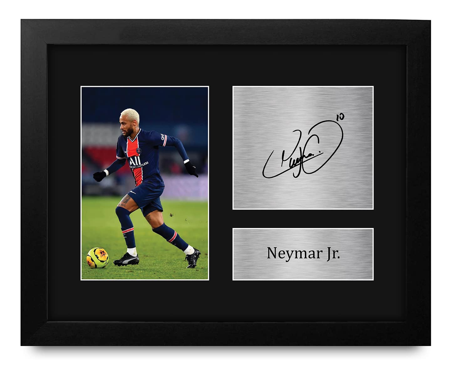 スポーツ選手 NEYMAR Jr autograph 1/10 Amazon.com: HWC Trading Neymar Jr PSG Gifts USL Framed