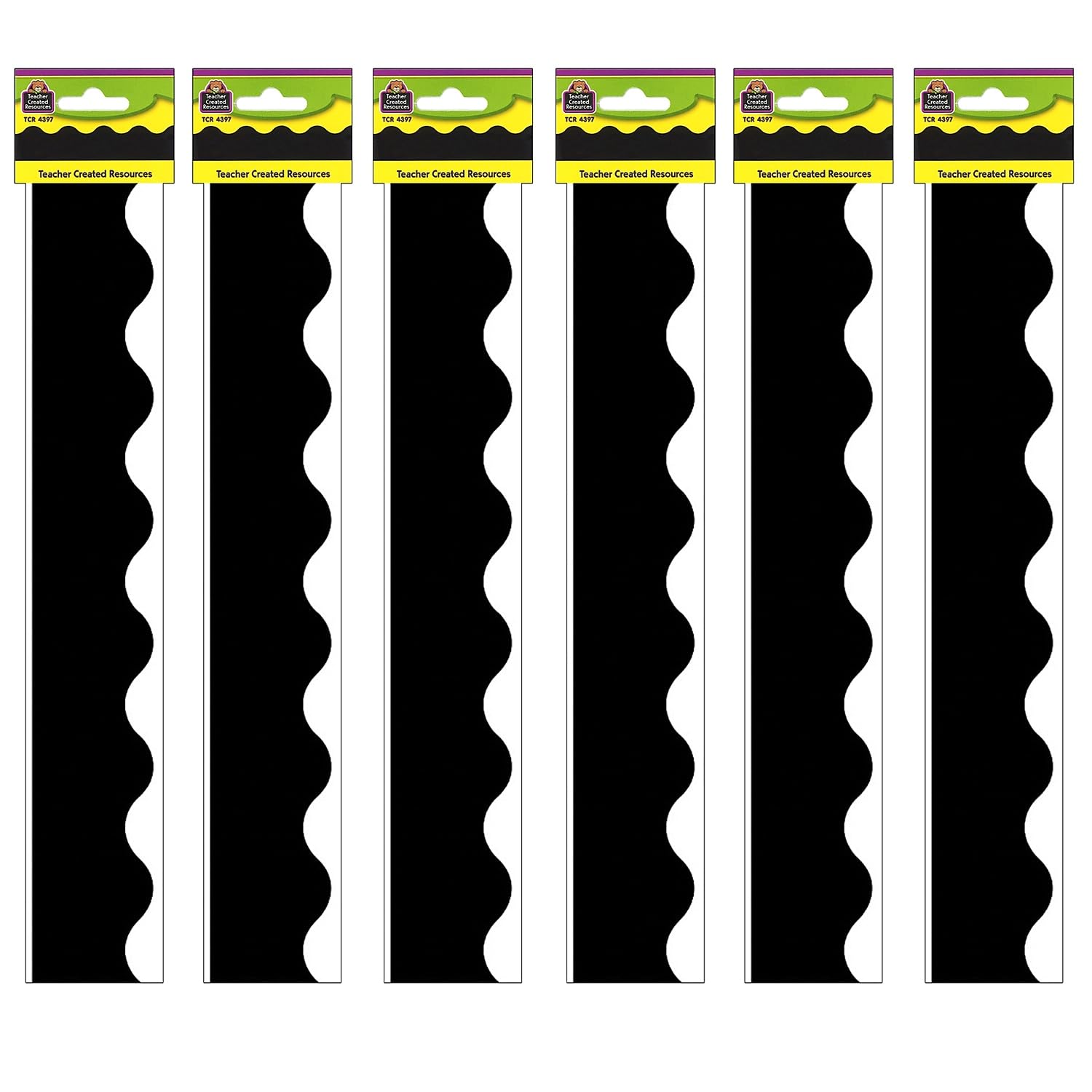 Teacher Created Resources? Black Border Trim, 35 Feet Per Pack, 6 Packs