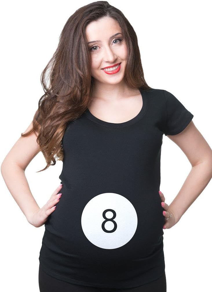 Pregnancy T-Shirt Lucky 8 Ball Maternity Top