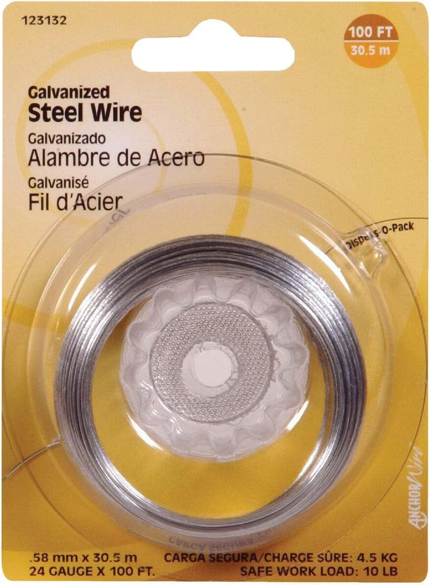 Alambre galvanizado calibre 24, 30.48 m, 1 unidad miniatura 1