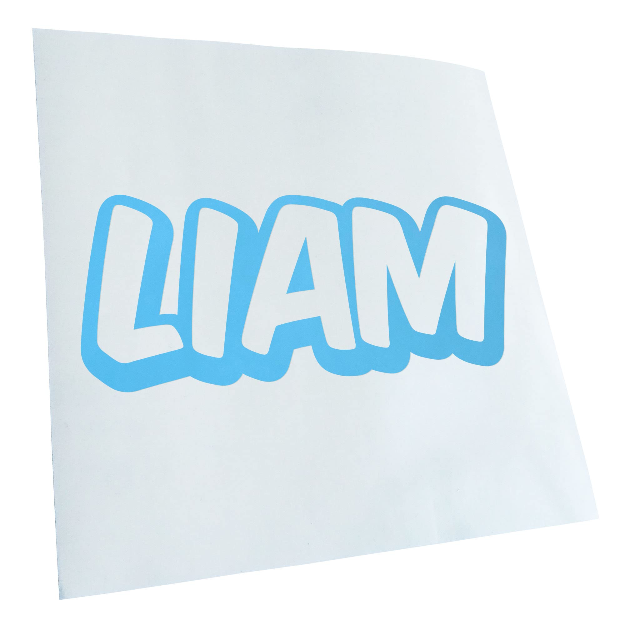 Kiwistar Liam First Name Boys Stickers 25 Colours Neon Matt