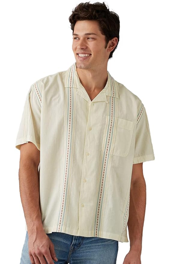 American Eagle Men's Striped Regular Fit Shirt