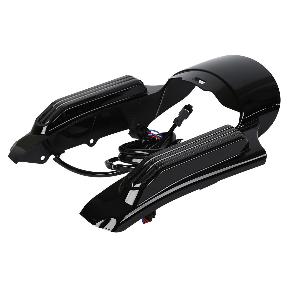 TCMT LED-Bremslauf-Blinker, hintere Kotflügelblende, passend für Harley Touring Road King Road Glide Street Glide Electra Glide Ultra Limited 2014–2023