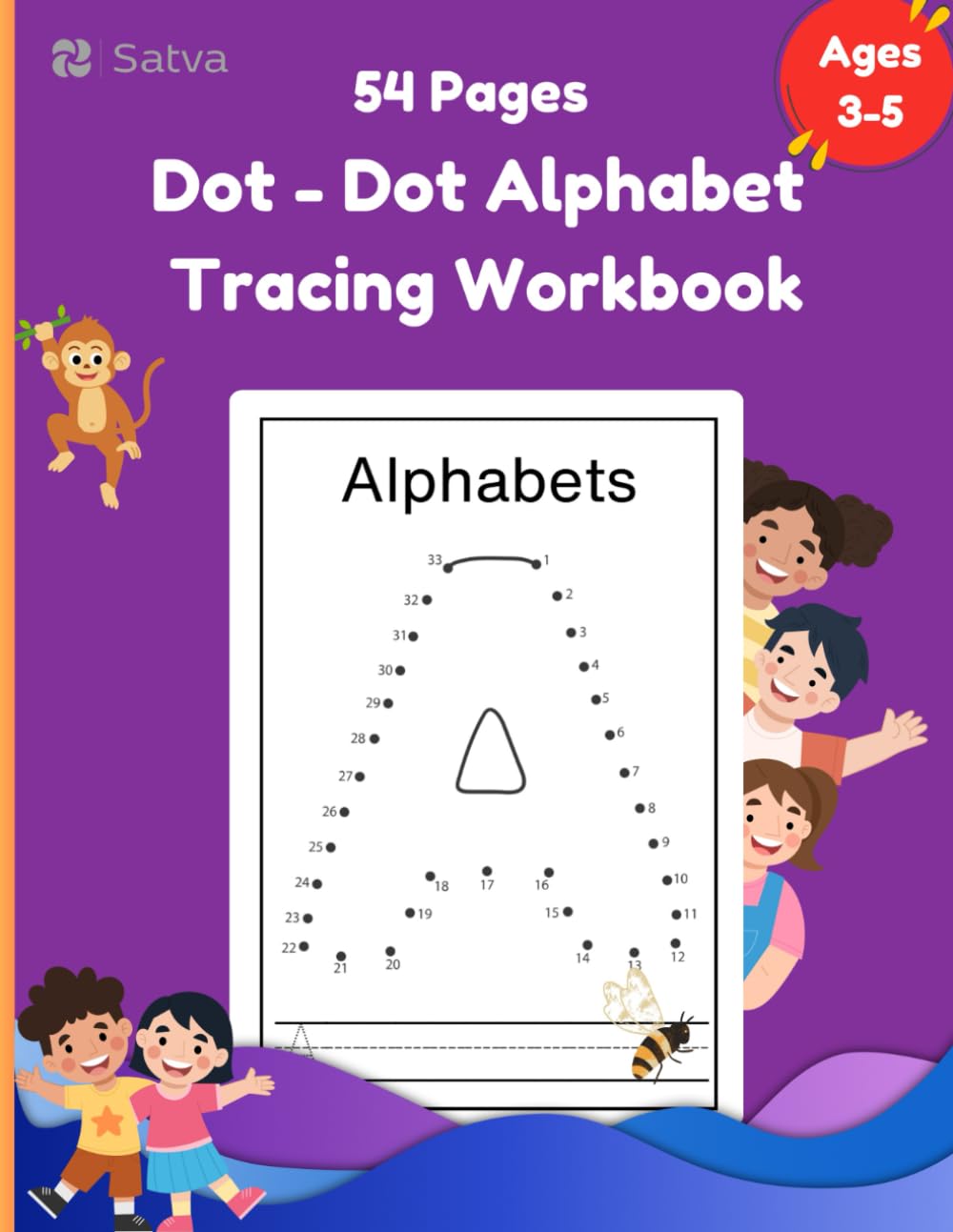 Dot-to-Dot Alphabet Tracing Book for Kids Ages 3-5: Fun and Easy ABC Learning with Dotted Lines,Alphabet Tracing with Dots: A Fun Dot-to-Dot ABC Workbook for Little Learners