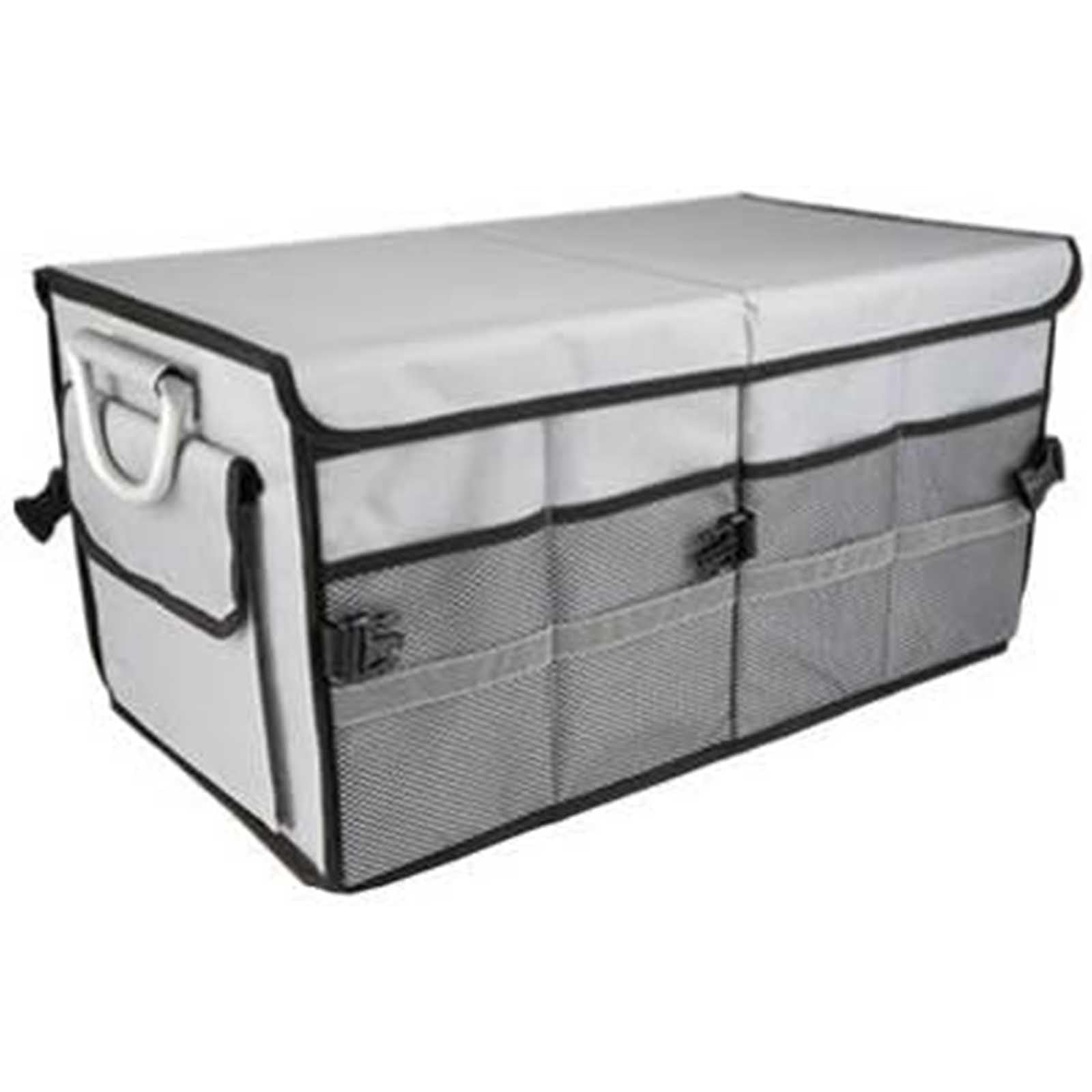 Car Trunk Organizer Foldable for Buick Encore 2020-2023, SUV Trunk Storage Organizer with Soft Cover Non-Slip Bottom Collapsible Bag,Grey