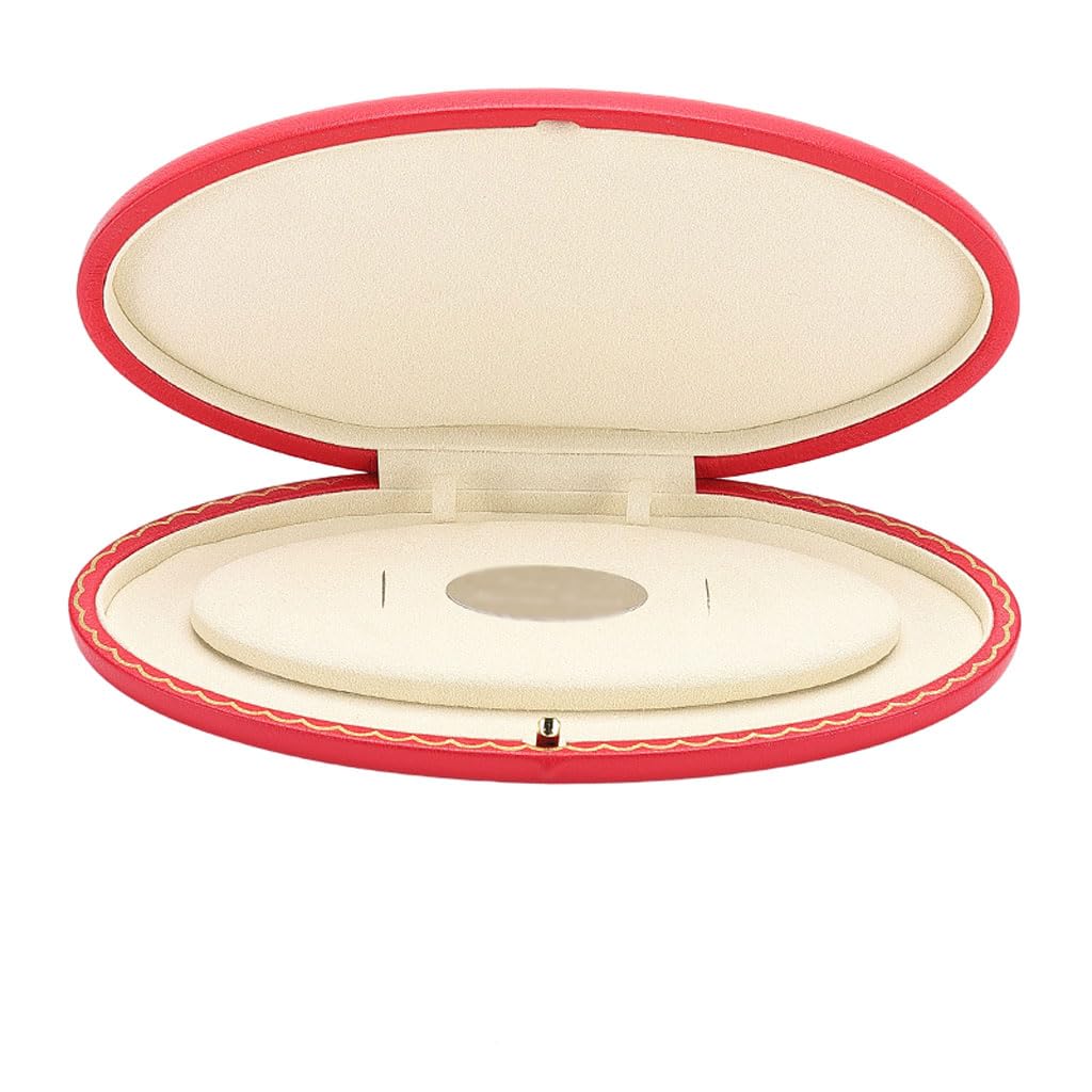 CVHfhjTG jewellery box, PU Leather Jewelry Box Organizer, Necklace Earring Storage for Women Wife Mother Girlfriend Girls(C)