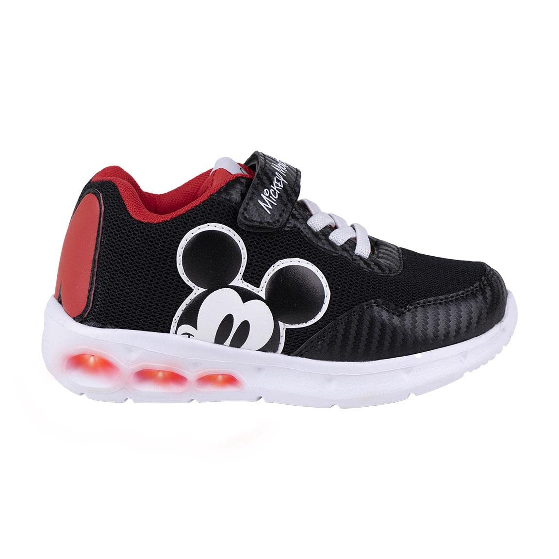 CERDÁ LIFE'S LITTLE MOMENTS Baskets Garçon Mickey Mouse Avec Lumières, Fermeture Scratch Et Embout Renforcé Pour Faciliter L'indépendance Et Confort chłopięce sneakersy