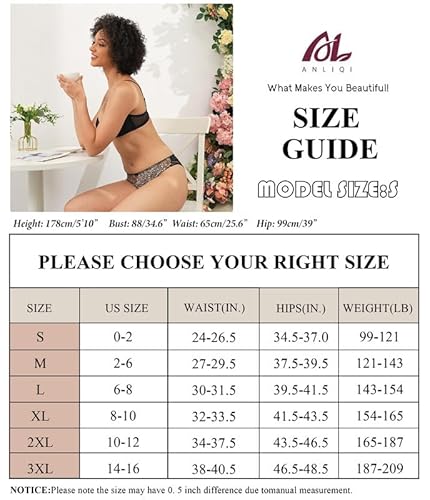Anliqi Womens Bikini Underwear Leopard Print Lace Panties Ladies Sex Briefs Silky Hipster Animal Cheetah Print Undies 4-Pack Gifts thumb #5