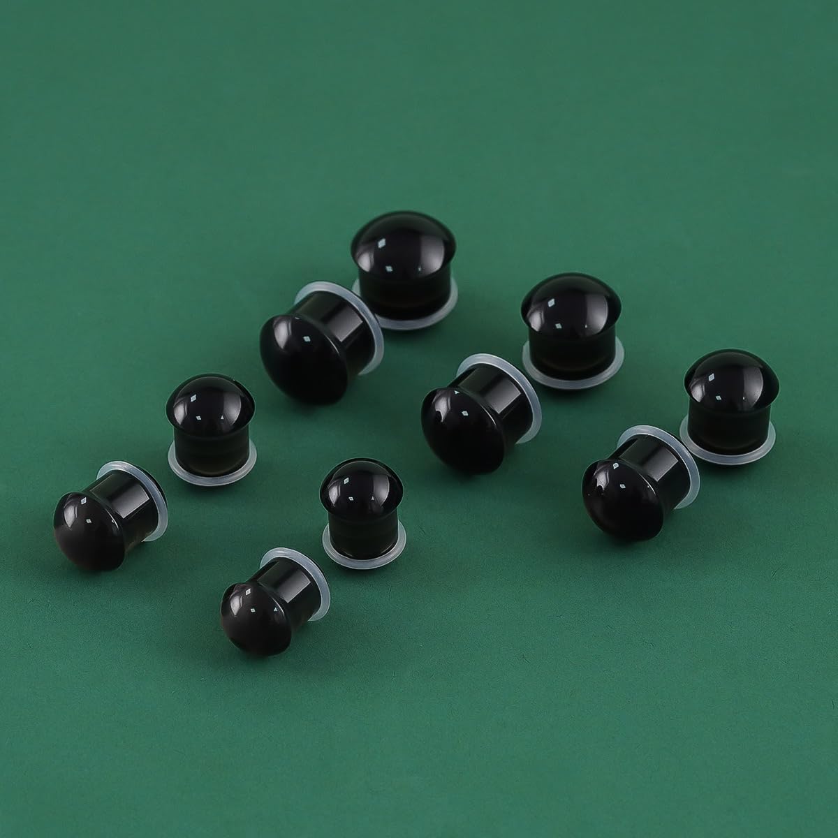 TBOSEN Precise Dimensions Set Color Acrylic O-Ring Ear Plugs Tunnels Gauges Stretcher Piercings Kit