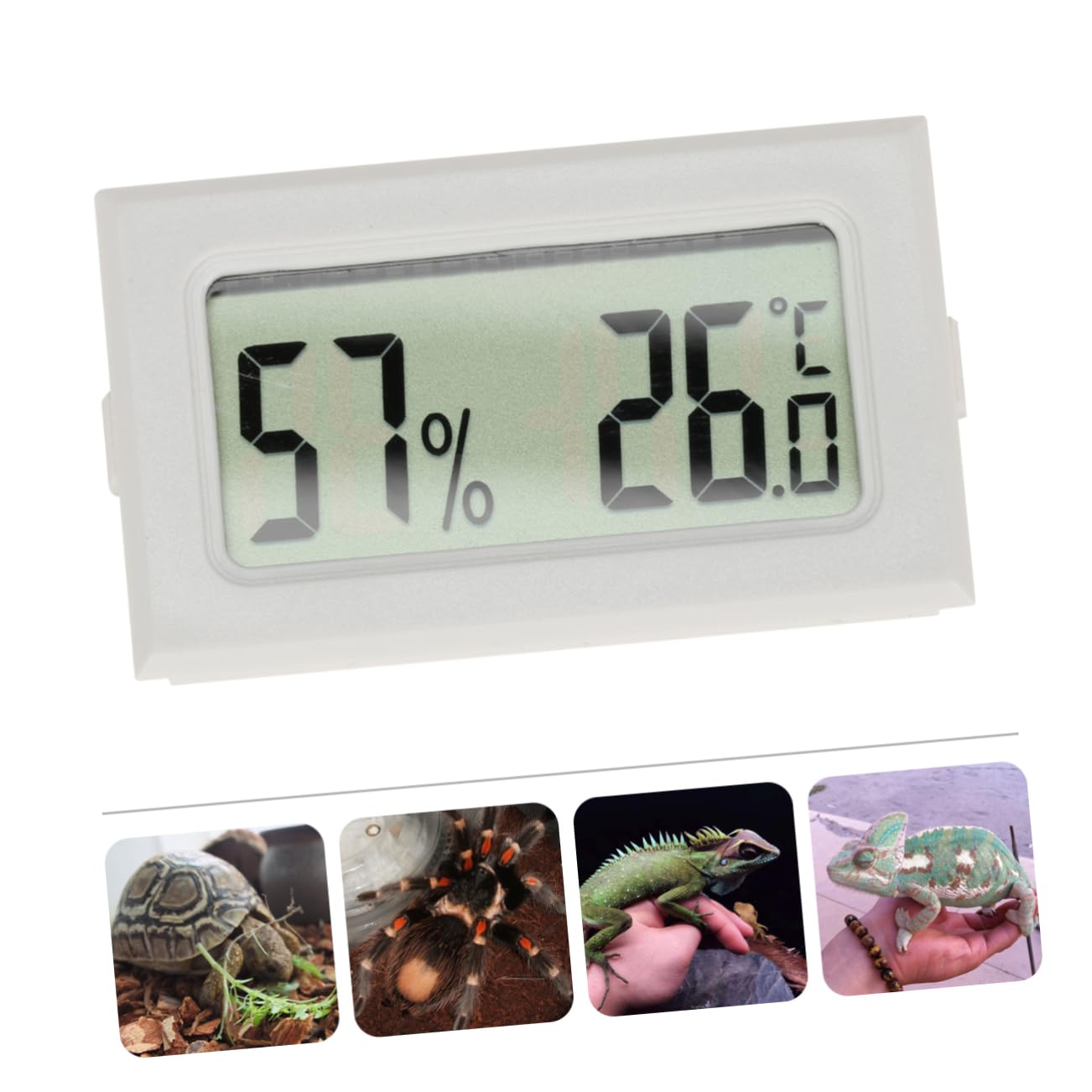 POPETPOP 15pezzi Mini Igrometro LCD per Monitoraggio umidità e Ed Misurazioni Accurate per Terrari Refrigeratori e Spazi Ridotti Aggiornamento Secondi