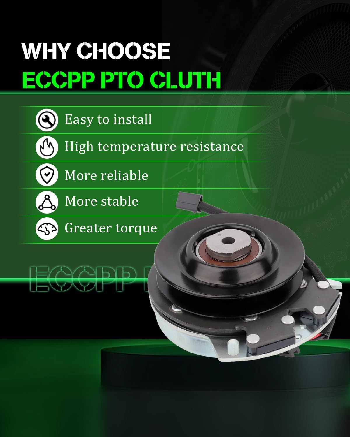 ECCPP Electric PTO Clutch Assembly New Upgraded Design Replacement 917-04127 01008544P GT1-JD08 Lawn Mower Clutches Parts fit Cub Cadet/MTD