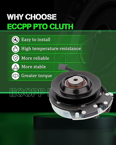Miniatura 4 de ECCPP Nuevos equipos eléctricos 917-04127 del embrague de la toma de fuerza del cortacésped eléctricos compatibles con Cub Cadet/MTD