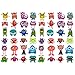 Oblique-Unique® 48 divertidas pegatinas de monstruos de colores.
