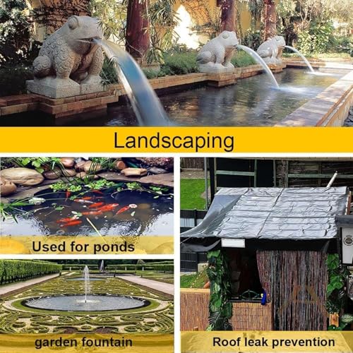 Bâche de jardin EPDM anti-fuite pour parterres de fleurs et étangs