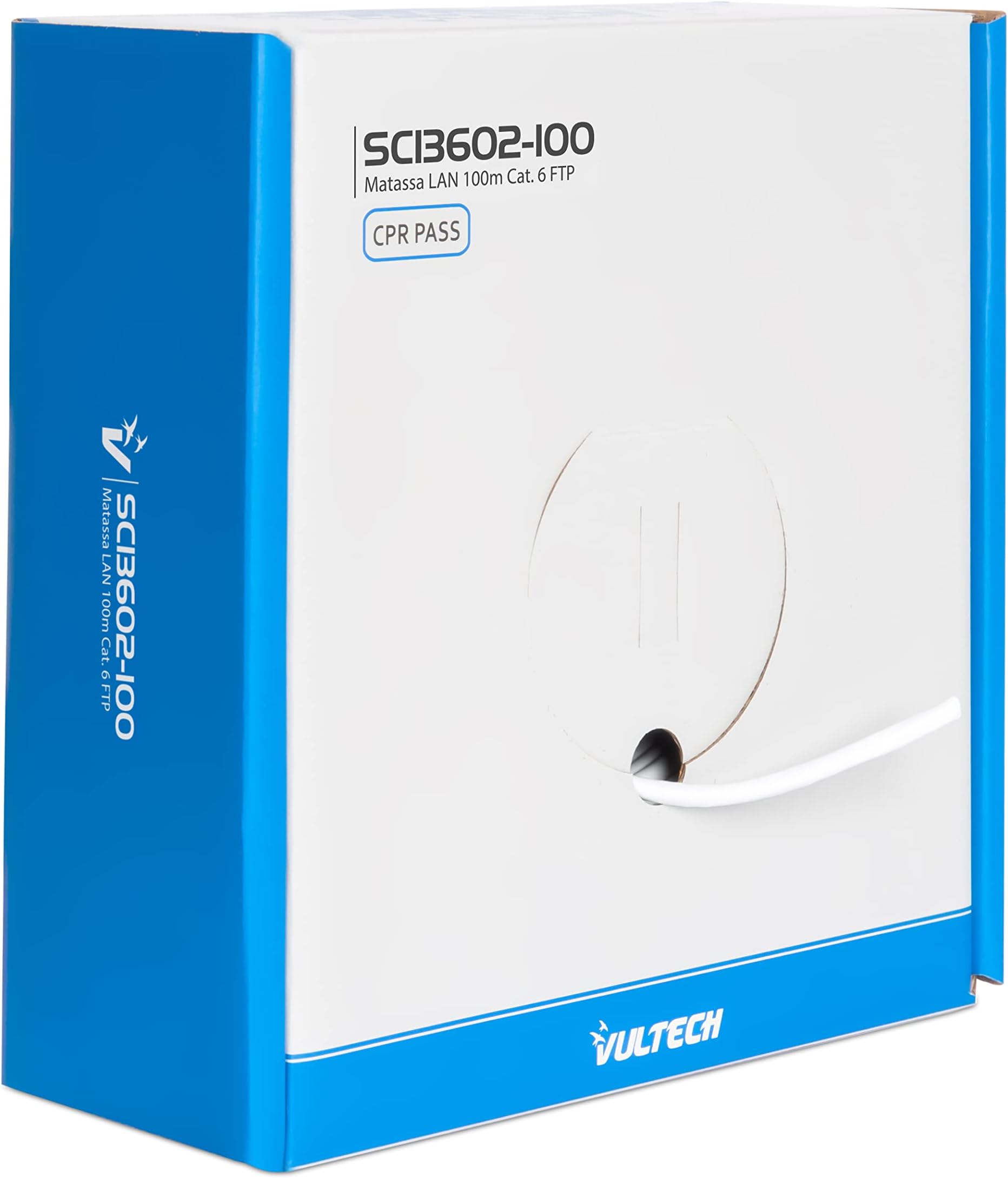 Cavo Di Rete FTP Cat 6 Schermato 100 Metri – LAN Ethernet Per ADSL E Internet