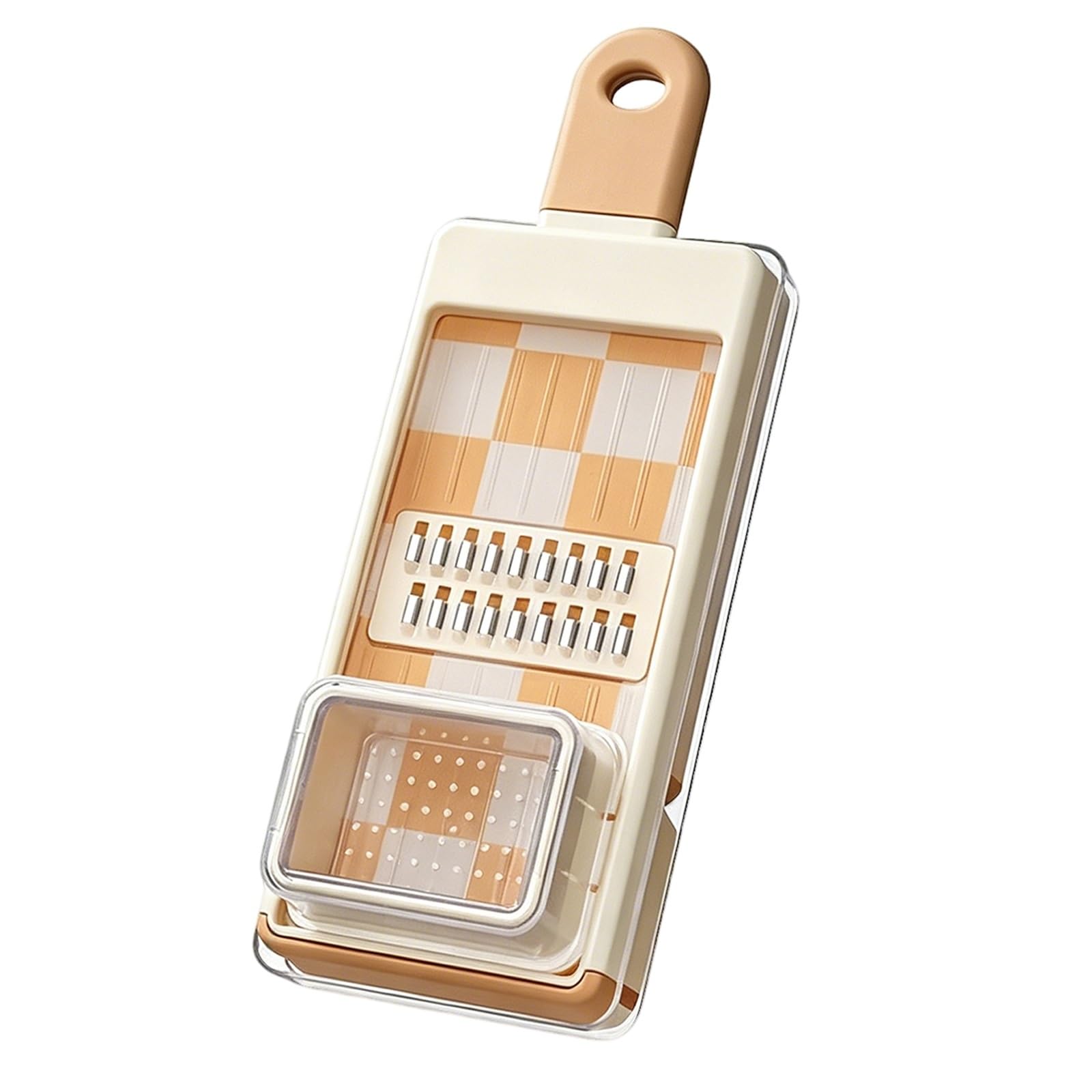 Mandolina de Cocina Profesional Cortador de Verdura, Mandolina Verduras, con Soporte para Alimentos, Cuchillas Ajustables Acero Inoxidable, Cortar Frutas y Verduras Rápidamente