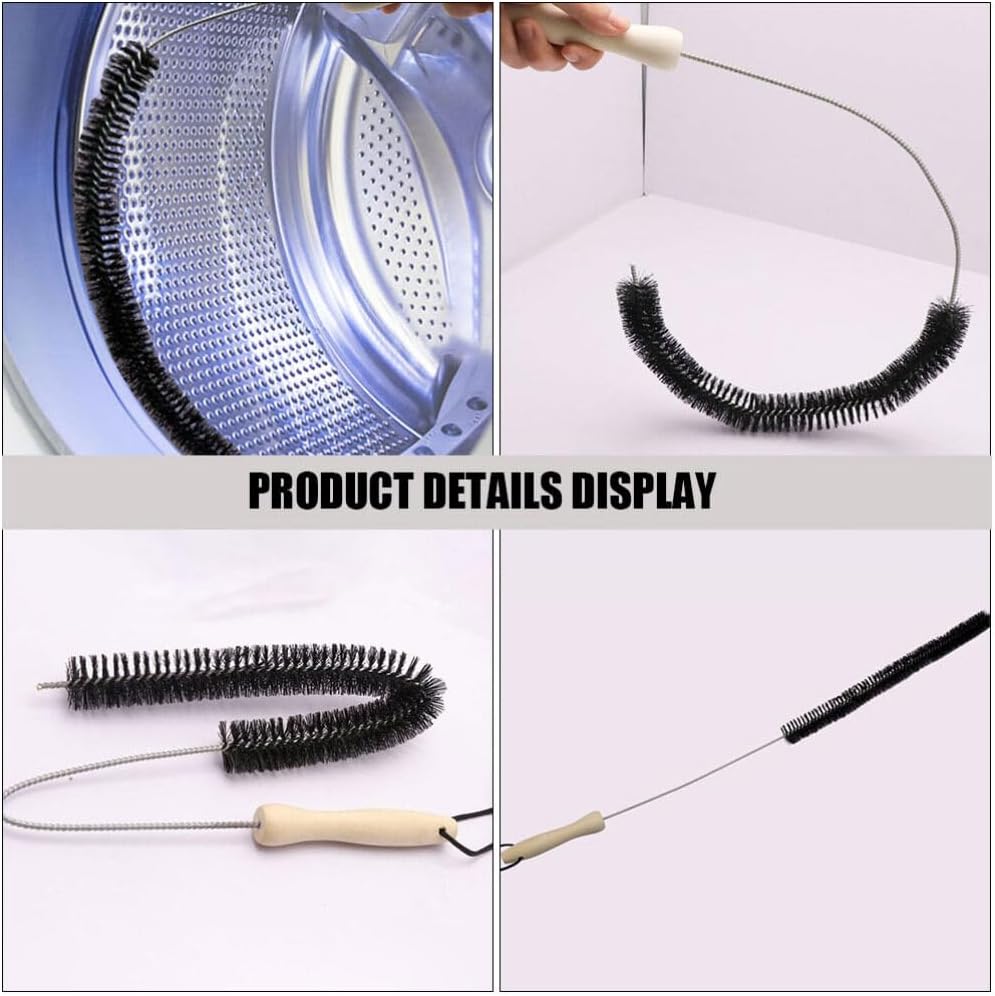 4pcs Dryer Cleaning Brush Flexible Lint Brush for Washing Machine Dryer Vent Cleaning Handle Bristles for Hard Reach Areas