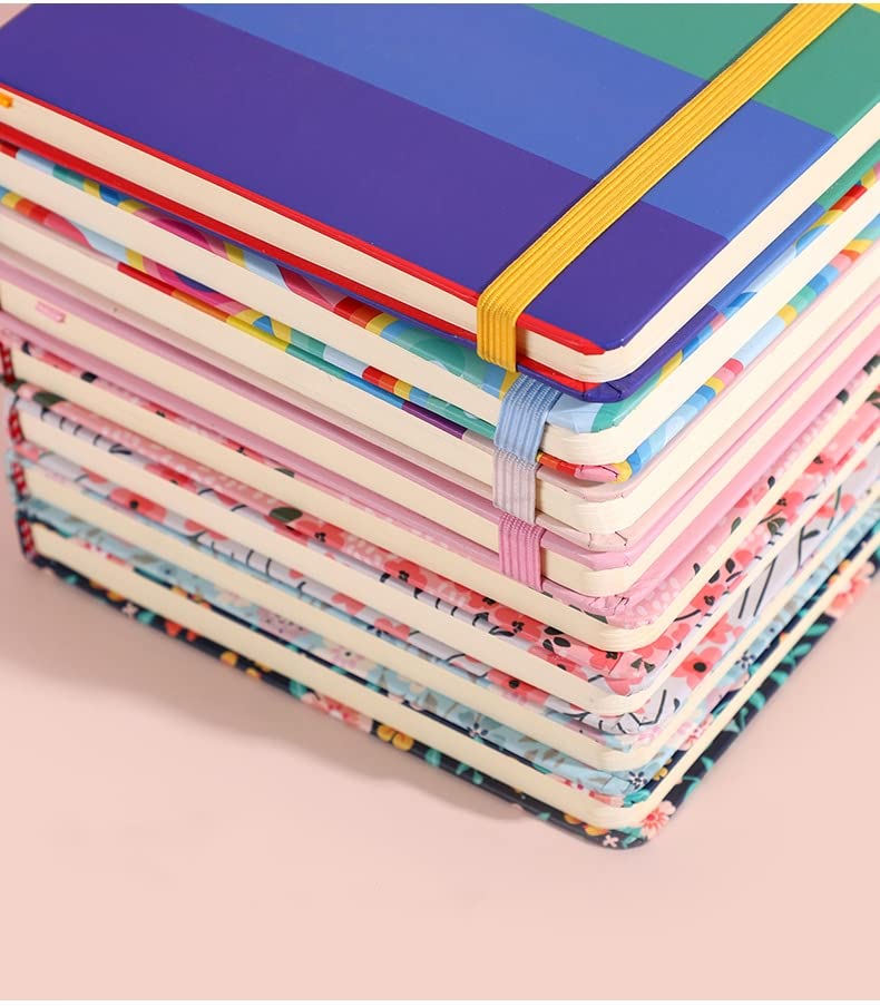 Carnet A6 de notes FEIFEI'S BOW ligné et fleuri au format poche élégant