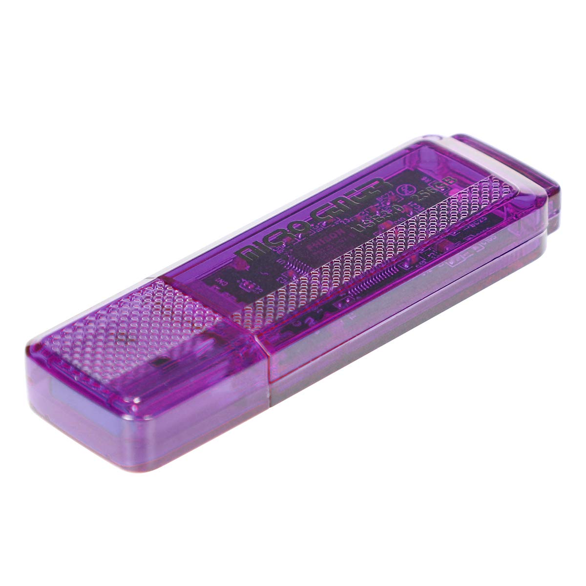 Micro Center SuperSpeed 256GB USB 3.0 Flash Drive Gum Size Memory Stick Thumb Drive Data Storage Jump Drive (256G) - Purple - 256GB