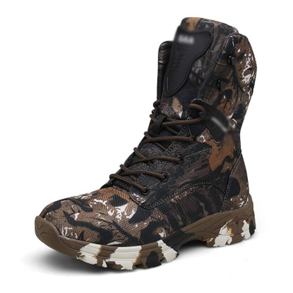 Amazon.com: GJHYJK Botas de combate del desierto de los hombres Botas  tácticas militares de montañismo Off-Road Botas de senderismo con cordones  para escalada en terreno, color marrón 44 : Todo lo demás