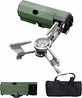 ONLYFIRE OUTDOOR LIVING Foldable Camping Stove with Storage Bag, Portable Butane Stove with Bottle Opener, Gas Stove for Picnic, Backpacking Hiking, Adventure, Car Travel, RV Trip, Emergency, GS330