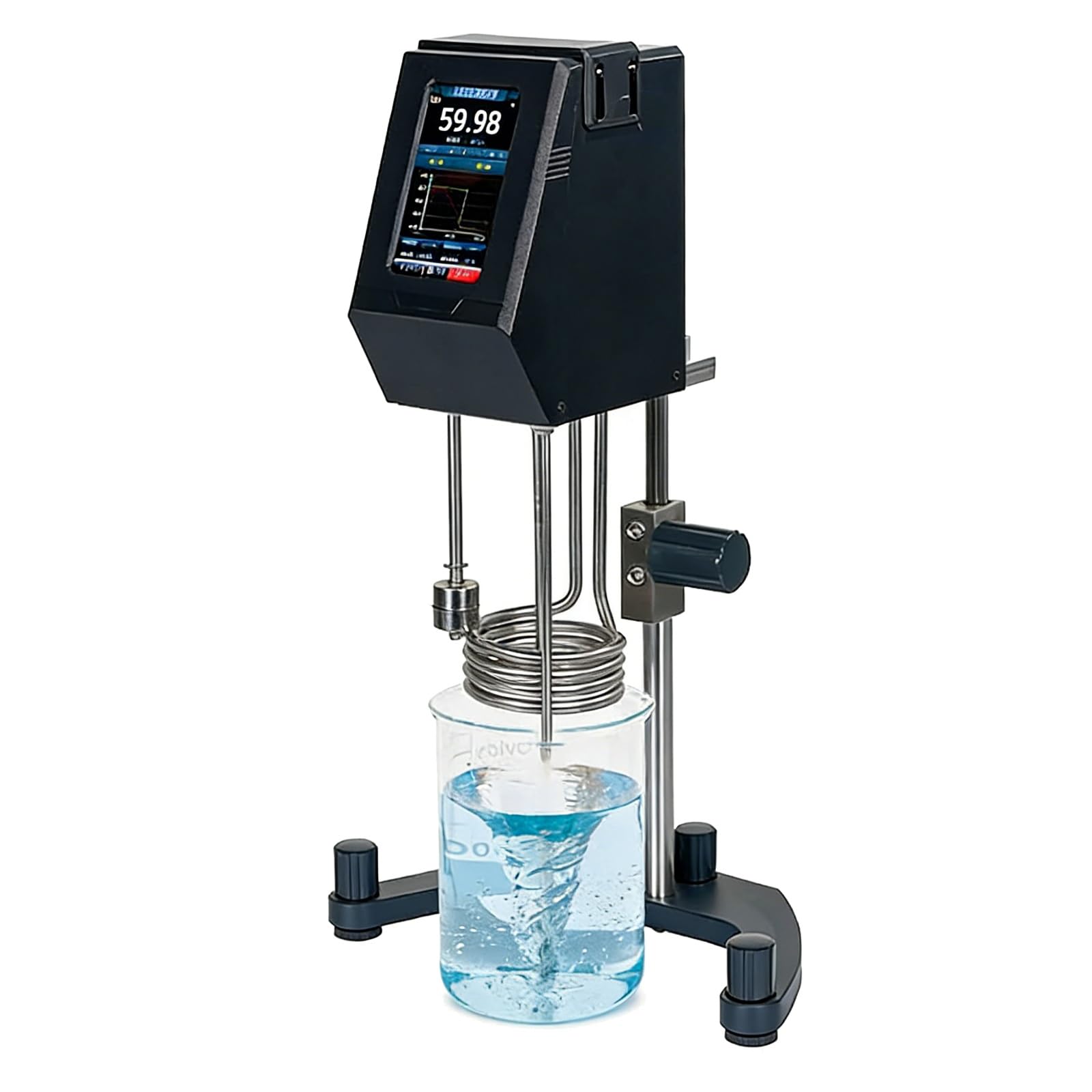 Agitatore elettrico da laboratorio digitale LCD regolabile con controllo di programma a 100 segmenti, capacità 30 l, per miscelare liquidi industriali nelle industrie alimentari, vernici e cosmetici