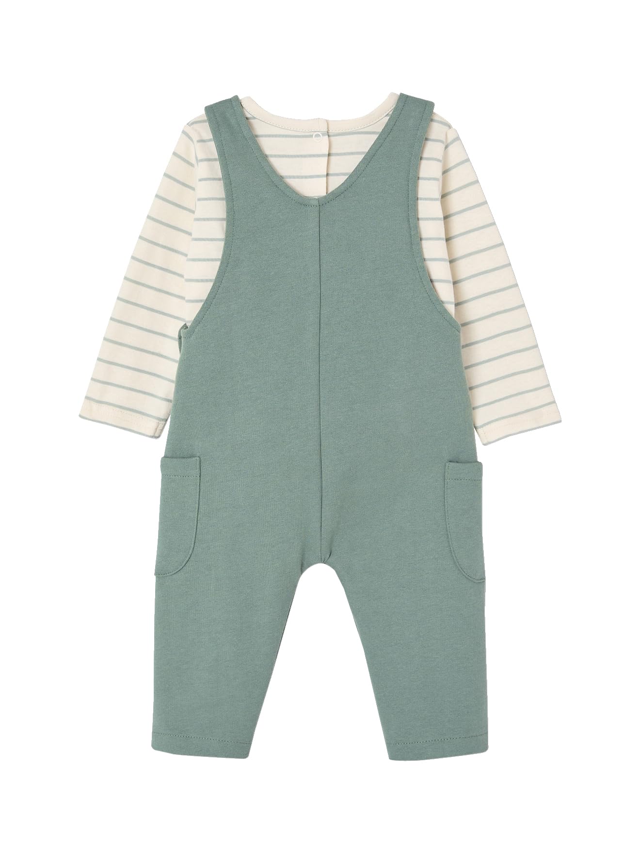 VERTBAUDET Ensemble bébé T-shirt et salopette en molleton