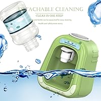 Vista 2 de 190ml Mini Water Dispenser with Cup – 1:6 Scale Green Simulated Drink Dispenser, On/Off Switch Design, Ideal for Office or Living Room Décor, for