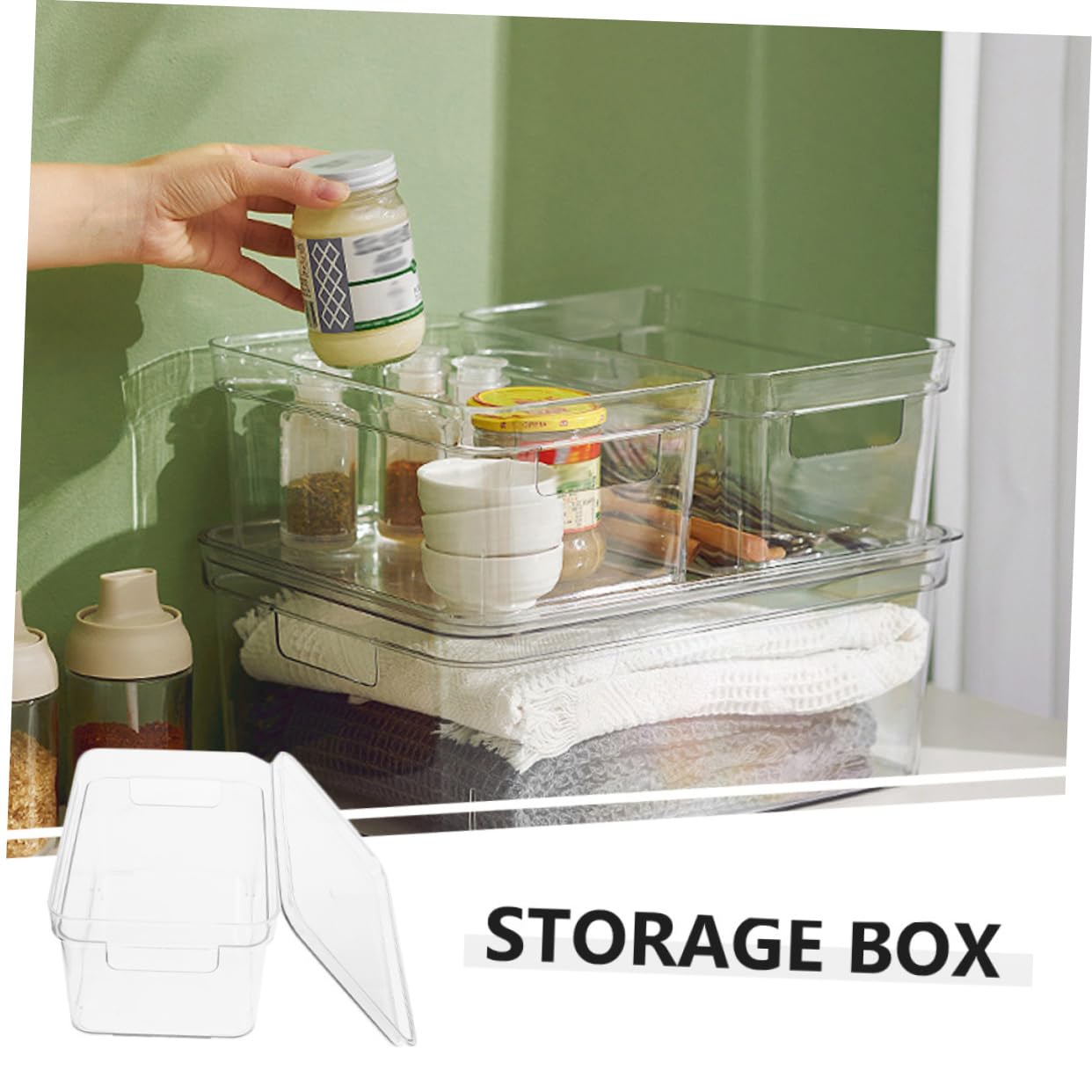 TOPBATHY Transparente Aufbewahrungsbox mit Deckel für Junge Mädchen Spielzeugaufbewahrungsbox zum Organisieren Kunststoffbox für Bausteine und Kleinteile