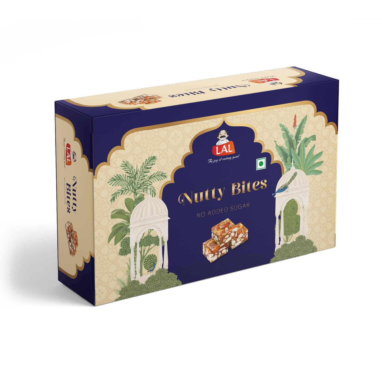 Lal Sweets Sugarless Nutty Bites 400Gram|Almonds, Cashew Nuts, Pistachio And Wet Dates|Dryfruit Mixed Mithai