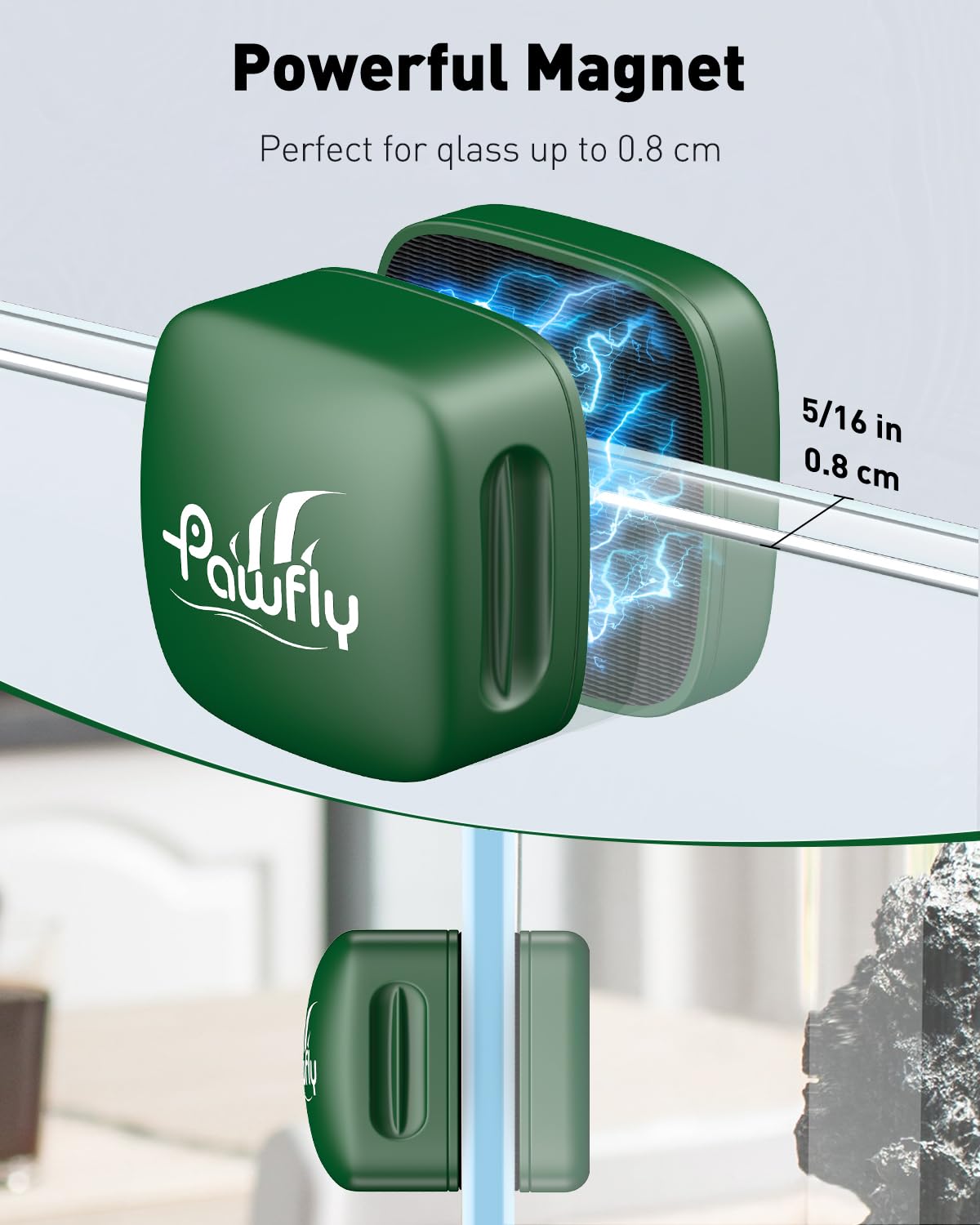 Pawfly Aquarium Magnetic Brush Aquarium Glass Cleaner 3cm Mini Spot Scrubber Pads Aquarium Cleaning Tool for 0.5cm Thick Aquarium Up to 40L (Do Not Float Pawfly Aquarium Magnetic Brush Aquarium Glass Cleaner 3cm Mini Spot Scrubber Pads Aquarium Cleaning Tool for 0.5cm Thick Aquarium Up to 40L (Do Not Float