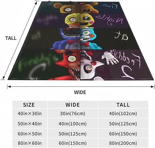 Miniatura 3 de Manta ultrasuave de franela de dibujos animados para sala de estar, sofá o cama para todas las estaciones, 50 x 40 pulgadas