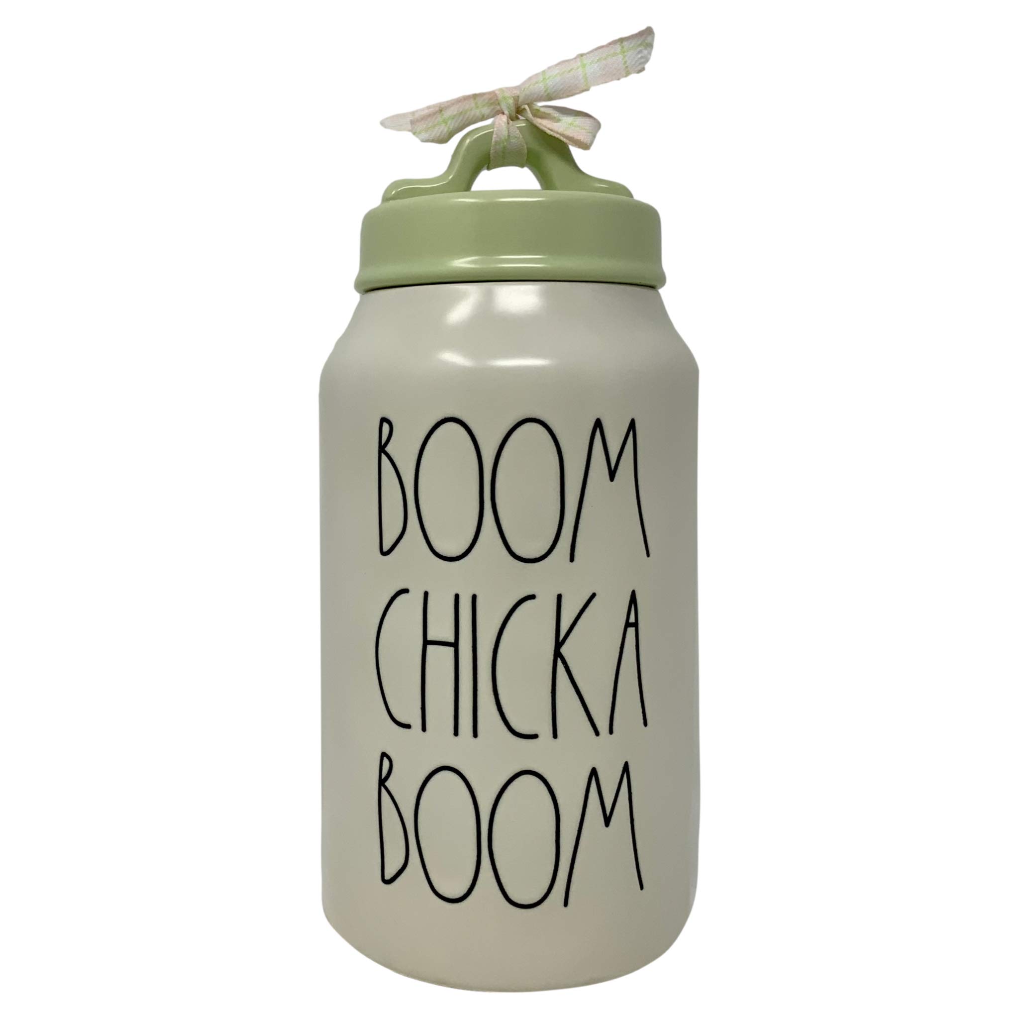 RAE DUNN BOOM CHICKA BOOM EASTER CANISTER - Cookie - Jellybean jar - Artisan Collection by Magenta. A great ceramic storage container for flour, treats, or cookies.