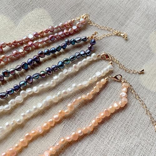 Collier de perles d'eau douce naturelles, le cadeau baroque idéal pour elle