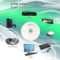 Vista 7 de PlexDisc CD-R Blank Discs 700MB 52X Logo Top Grabable Media – Paquete de 50 cajas para pasteles (FFP) CD en blanco CDR Disc