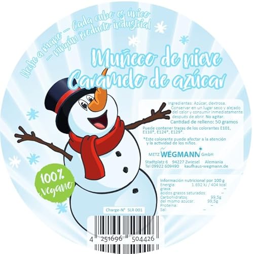 Zuckerwatte | Schneemann im Eimer | Premium Qualität - Wegmann