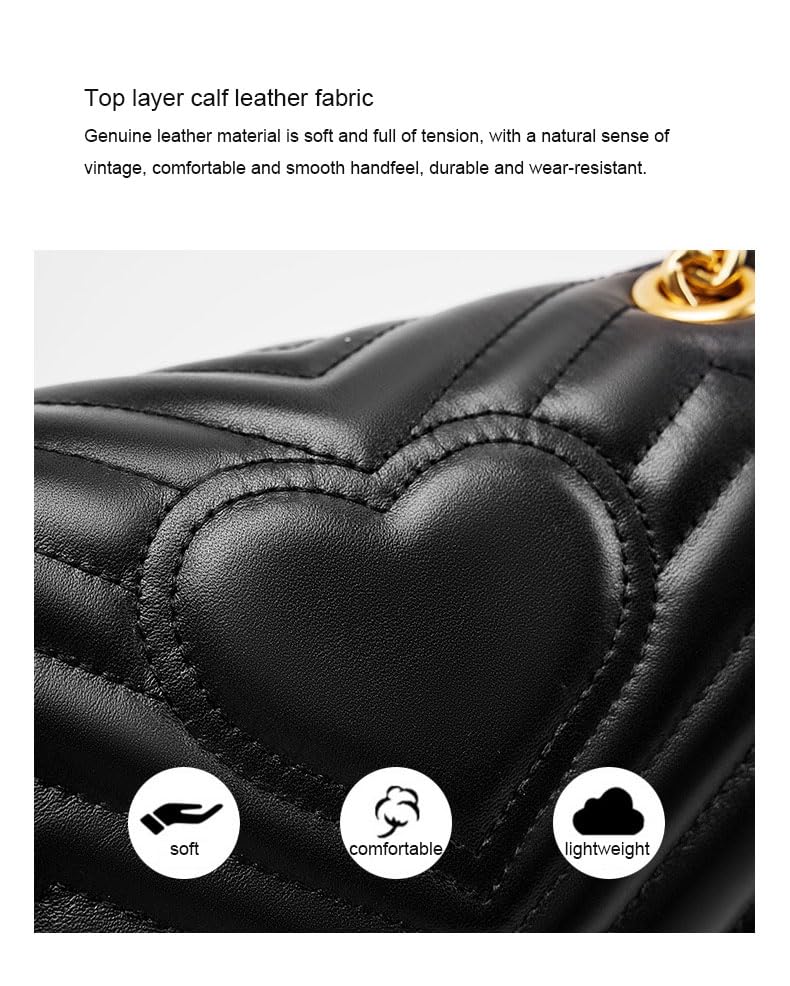 Genuine Leather Women's Bag Top Layer Cowhide Handbag Women's Shoulder Bag Crossbody Bag4