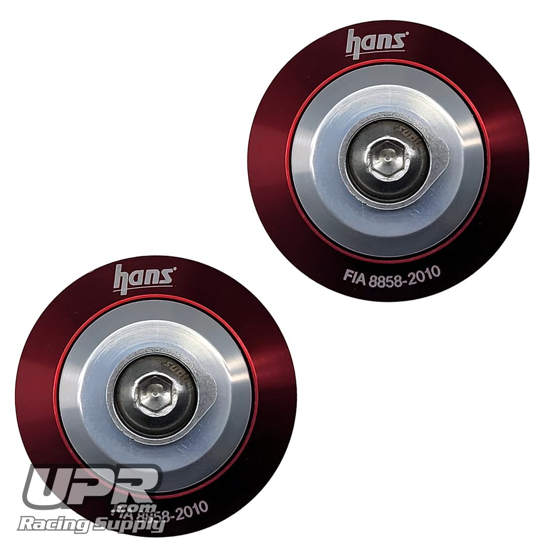 HANS PRO Post Helmet Anchor Attachment – SAH Series, Silver (FIA Certified, Pair)