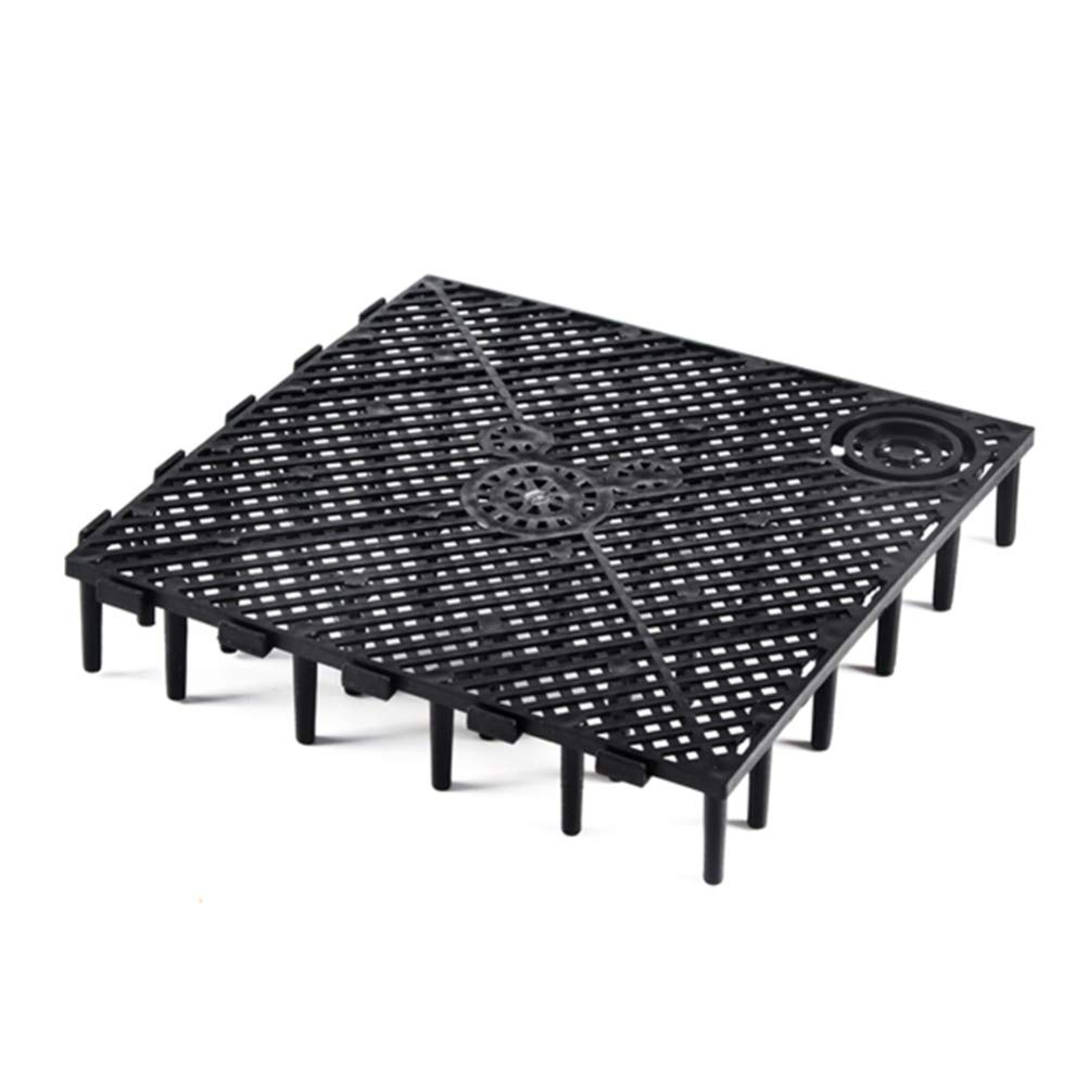 POPETPOP 10 Plaques Filtrantes Inférieures en PVC pour Aquarium 5.91X5.91X1.06 Pouces Panneaux De Filtration sous Gravier Adaptés pour Réservoirs De Poissons Et Séparation Efficace