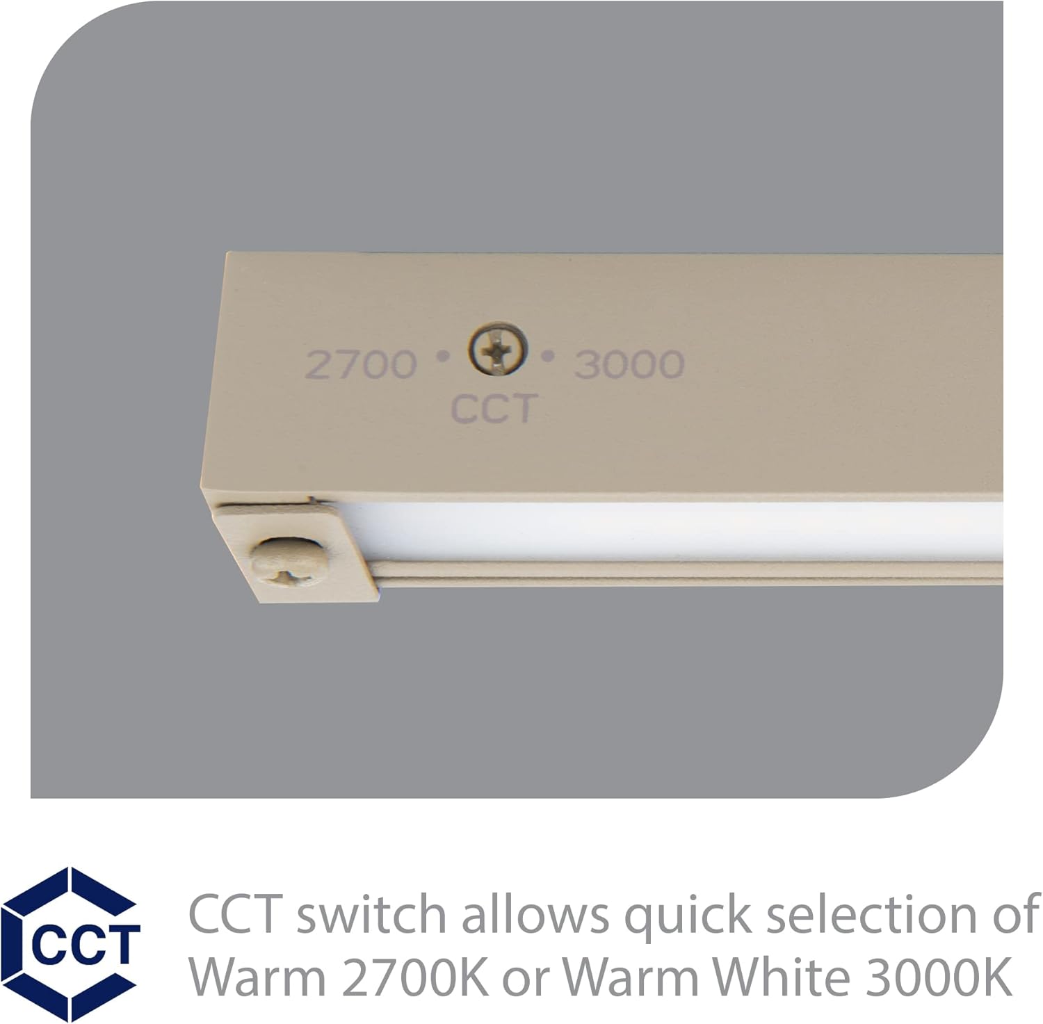 WAC Landscape Lighting, Hardscape 12in LED 12V Strip Light with Quick Release and 2-CCT 2700K-3000K in Sand