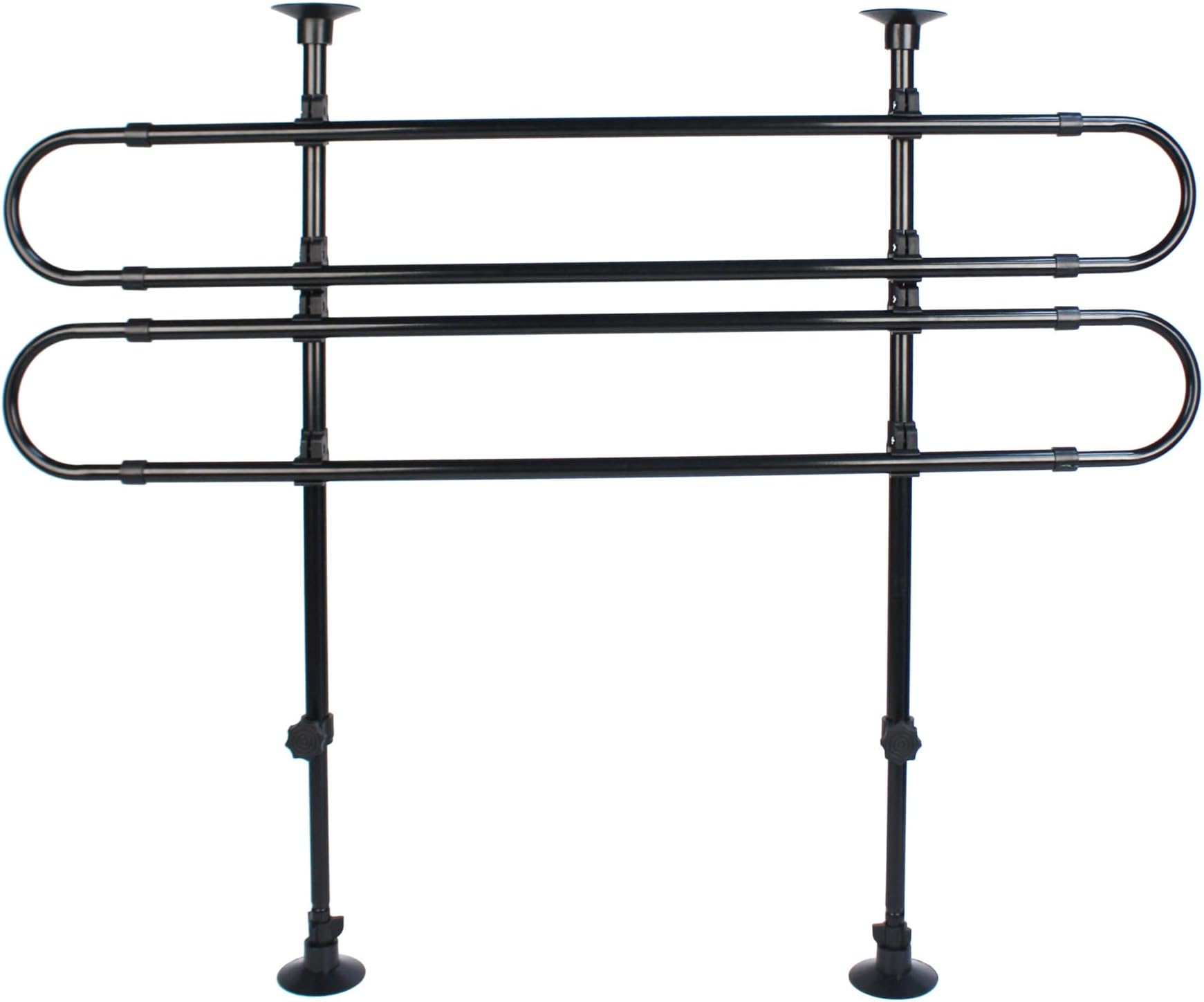 Universal Dog Guard For Cars SS5260 - Easy Fit For Hatchbacks SUVs Estates MPVs – Height Width Adjustable No Tools Needed, adjustable height 63 – 110 cm & width 86 – 150 cm