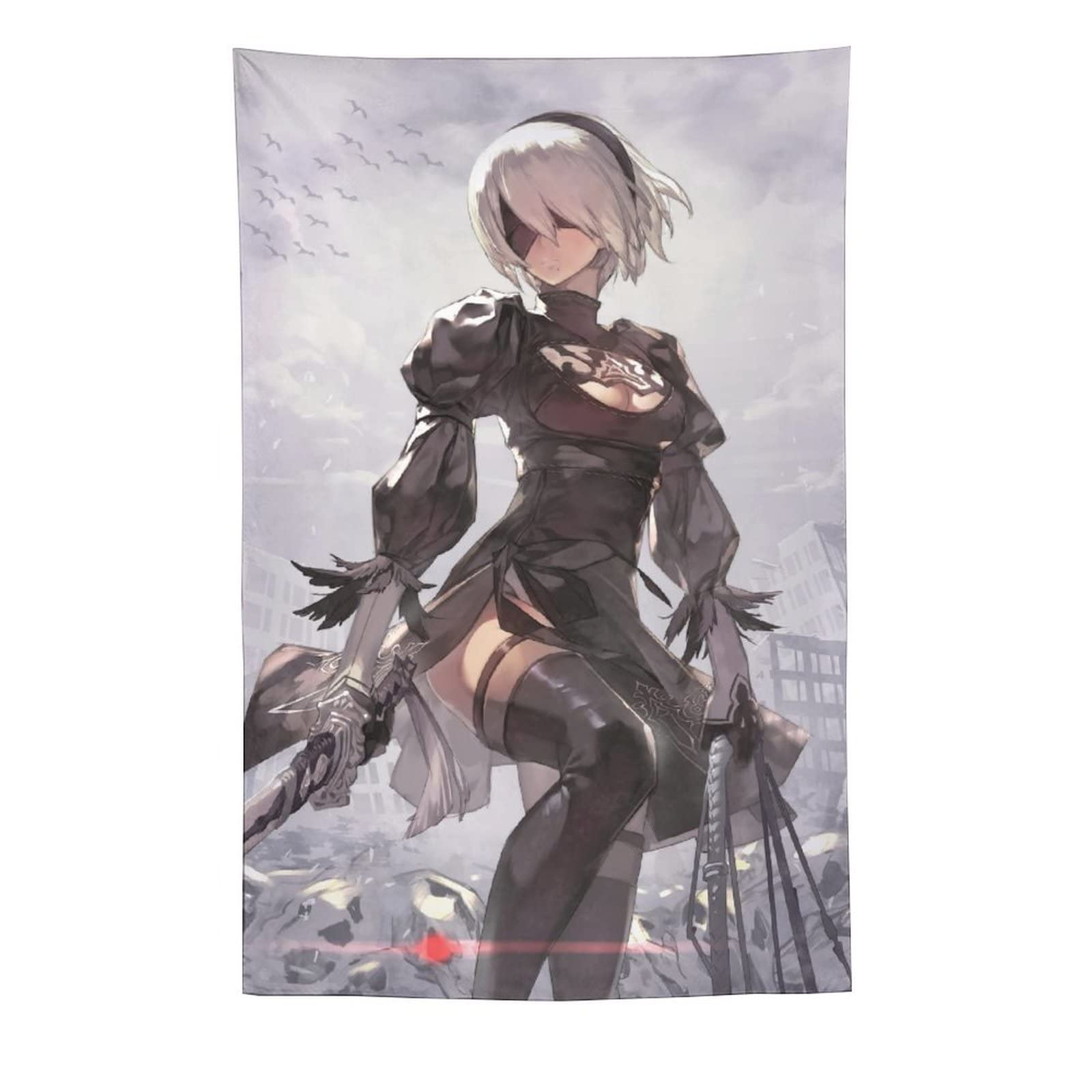 ニーアオートマタ　2B　ウォールスクロールポスター　タペストリー Amazon.co.jp: タペストリー 可愛い キャラクター柄 ニーアオートマタ
