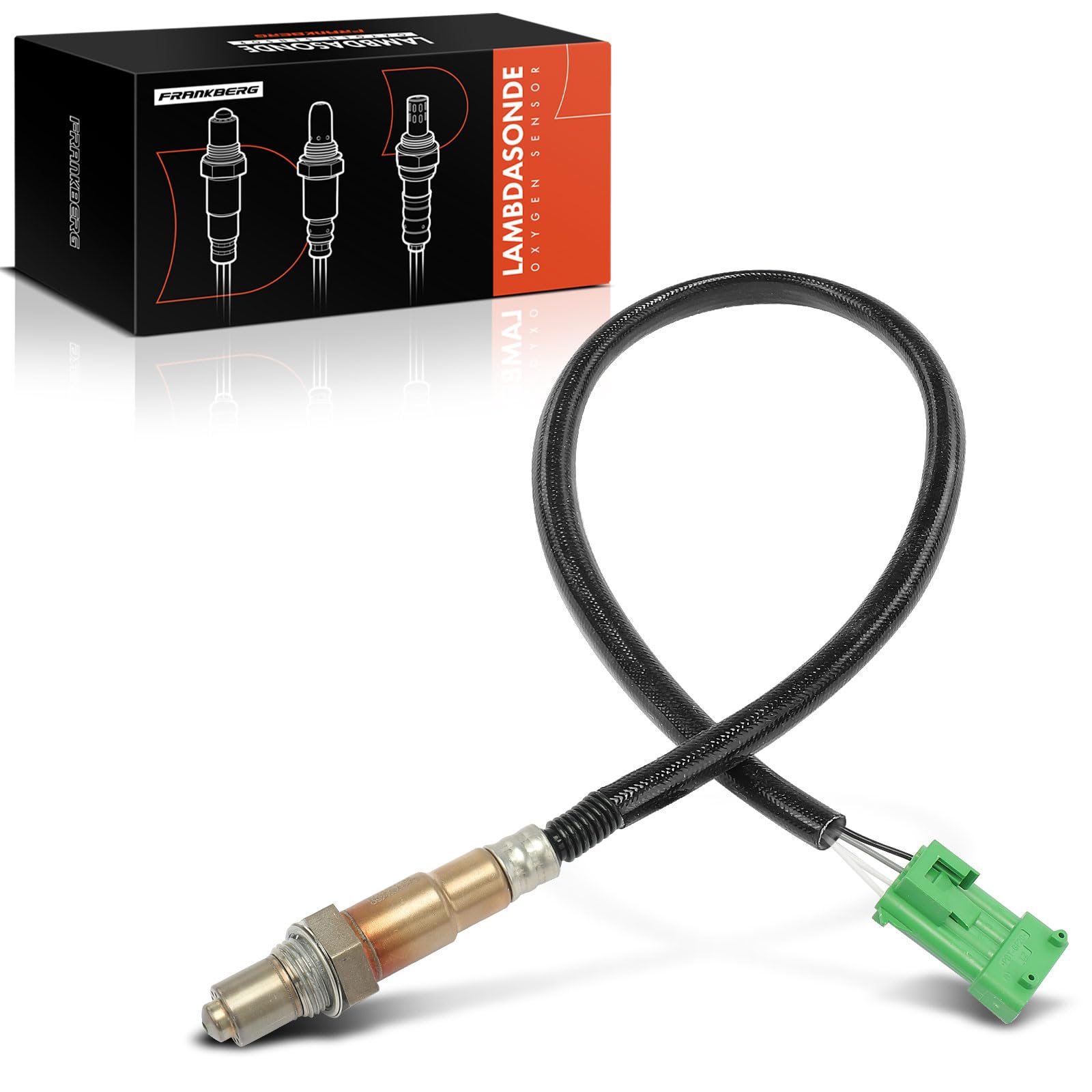 Frankberg Sonde lambda 250-24811 | Compatible avec: 307 3A/C, Corsa C Box/Hatchback X01, 207 WA WC, 307 SW 3H, 206 Hatchback 2A/C, C2 JM, C4 I LC, 1