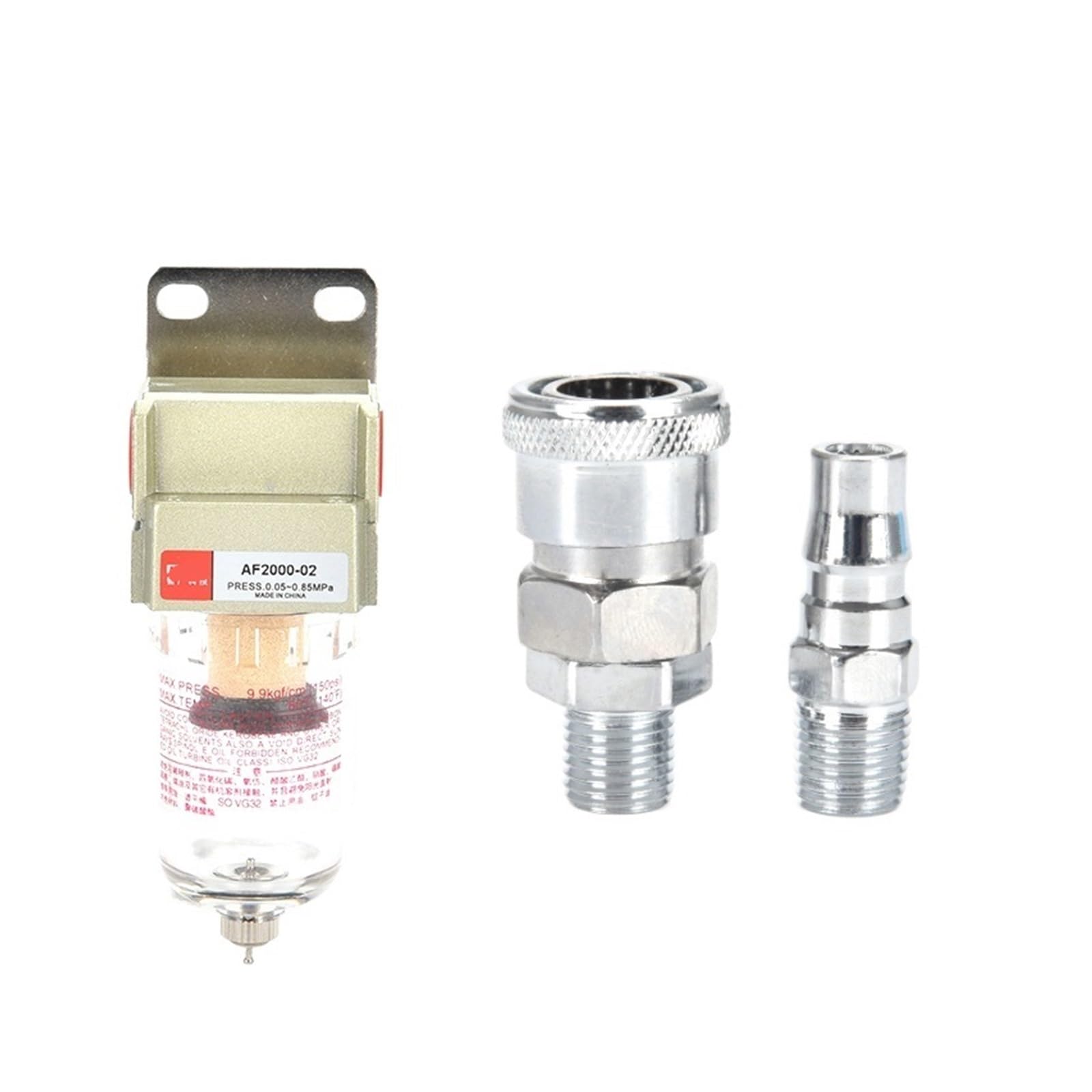 AF2000-02 1/4 aria pompa compressore filtro pneumatico serbatoio di separazione olio per rimuovere le impurità Separatore d'acqua Compression(AF con staffa PMSM)
