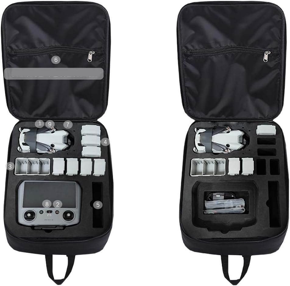 Carrying Case for DJI Mini 4 Pro, Storage Bag Portable Backpack Travel Protective Cover for DJI Mini 4 Pro Fly More Combo, for RC-N2 or RC 2 Controller Storage, Drone Accessories Case