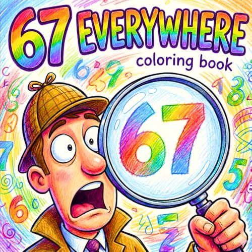 Everywhere 67 Coloring Book: A Viral Brainrot Adventure Featuring the Trending Six Seven Meme, Gen Alpha Humor, and Funny Internet Art for Teens & Adults (Social Media Edition) image 2
